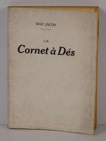 JACOB (Max) - Le cornet à dés - Paris ; L'auteur, 