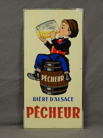 BIÈRE DU PÊCHEUR : Imp Jost. Très bel état. 30 x 