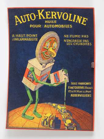 Auto-Kervoline huile pour automobiles : Affichette