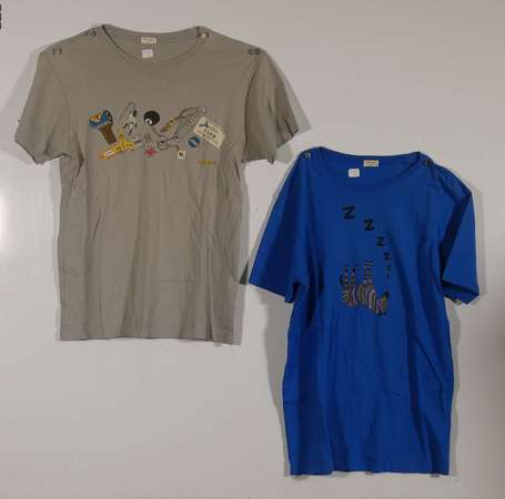 PAUL SMITH - Lot de deux tee-shirts en coton, l'un