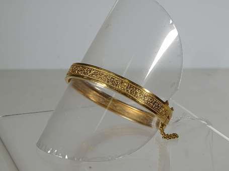 Bracelet jonc rigide en or jaune 18K (750°/00) 