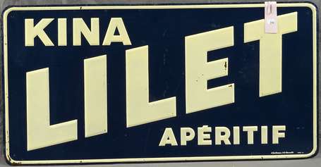 KINA LILLET Apéritif : Tôle lithographiée embossée