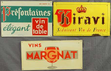 VINS MARGNAT, KIRAVI et PREFONTAINES : Lots de 3 