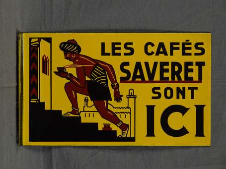 LES CAFES SAVERET : Elégante petite plaque 