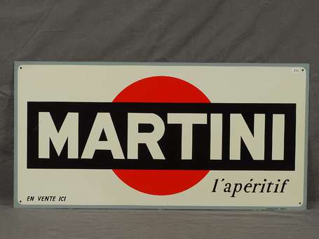 MARTINI L'Apéritif : Bandeau en tôle. Publistip - 