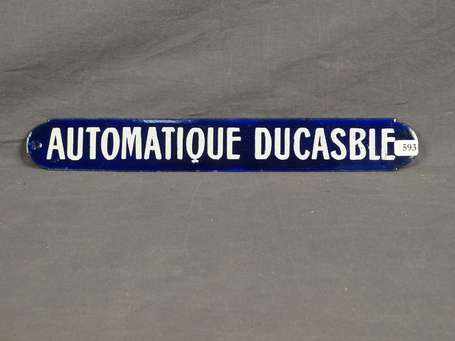 AUTOMATIQUE DUCASBLE : Bandeau émaillé, modèle 