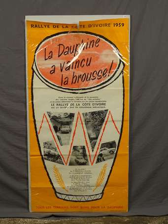 RENAULT DAUPHINE Rallye de Côte d'Ivoire 1959 