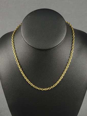 Collier ras le cou en or jaune 18K (750°/00) 