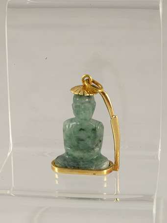 Pendentif Buddha en or jaune 18 k (750°/°°) et 