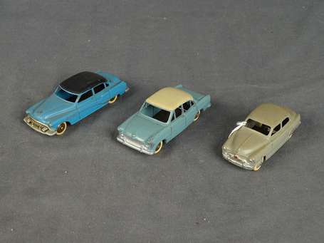Dinky toys-Lot de 3 voitures- Simca Versaille, 