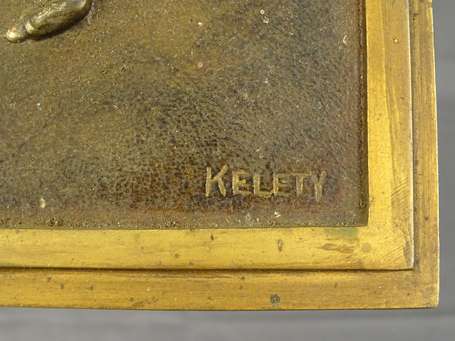 KELETY Alexandre (1874-1940) - Plaque de bronze à 