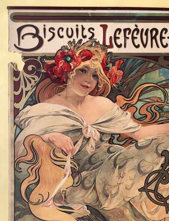 MUCHA Alfons (1860-1939) - Biscuits Lefèvre-Utile.