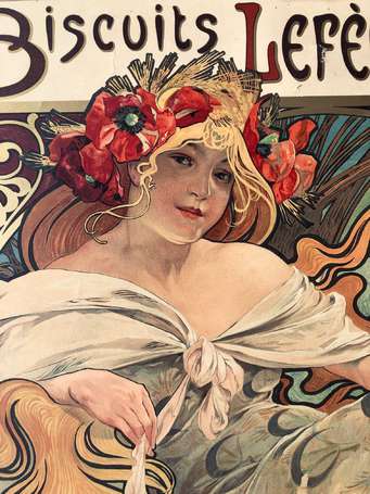 MUCHA Alfons (1860-1939) - Biscuits Lefèvre-Utile.