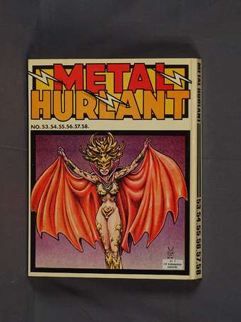 Métal Hurlant : reliure 12 des n° 54 à 58 en très 