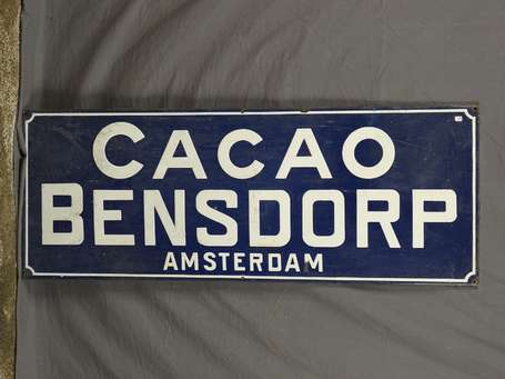 CACAO BENSDORP Amsterdam : Grand bandeau émaillé 