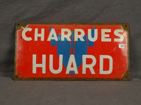 CHARRUE HUARD /à Châteaubriant : Plaque émaillée 