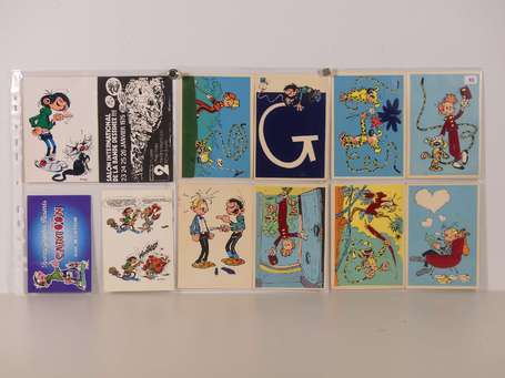 Franquin : 16 cartes postales dont la série 