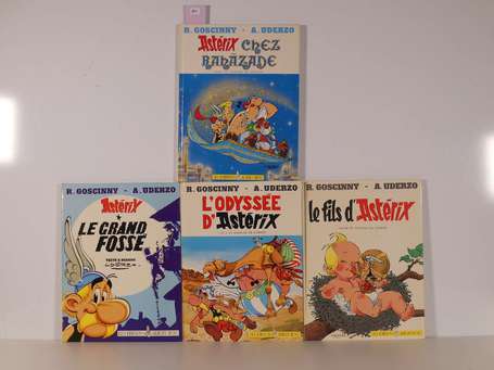 Uderzo : Astérix 25, 26, 27 et 28 ; Le Grand 