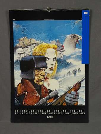 Collectif : Calendrier 1985 Dargaud illustré par 