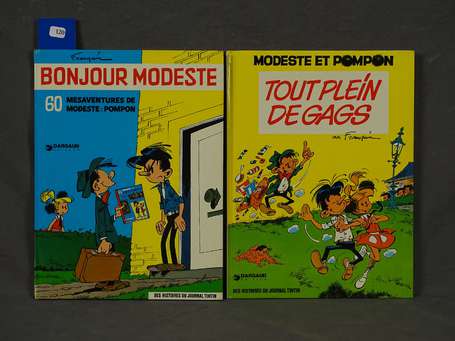 Franquin : Modeste et Pompon 1 et 2 ; 60 Aventures