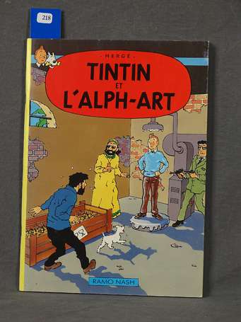Hergé : Tintin et l'Alph-Art en édition originale 