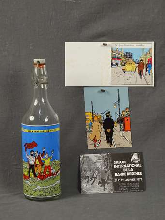 Hergé : bouteille de soda de 2000 reprenant la 