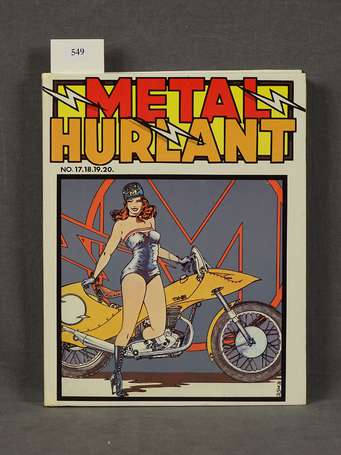 Métal Hurlant : reliure 5 des n° 17 à 20 en très 