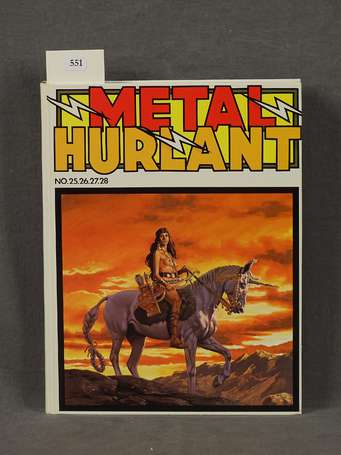 Métal Hurlant : reliure 7 des n° 25 à 28 en très 