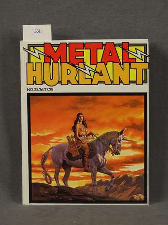 Métal Hurlant : reliure 7 des n° 25 à 28 en très 