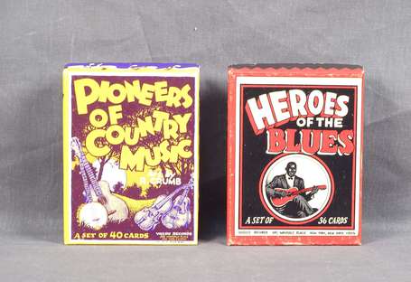 Crumb : deux boites de cartes illustrées ; Heroes 