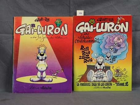 Gotlib : Gai-Luron 1 et 2 en éditions originales 