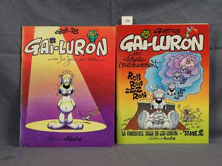 Gotlib : Gai-Luron 1 et 2 en éditions originales 