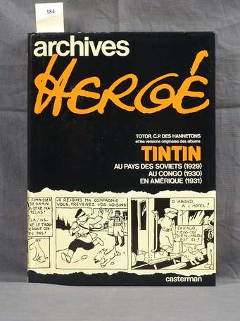 Hergé : Archives Hergé 1 en édition originale de 