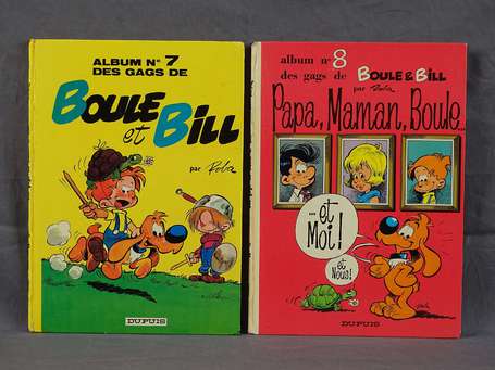 Roba : Boule et Bill 7 et 8 en 2e édition de 1971 