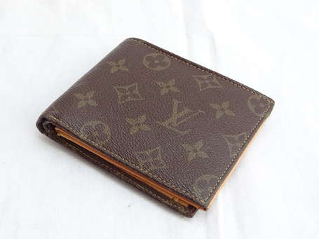 LOUIS VUITTON - Portefeuille en toile monogram et 