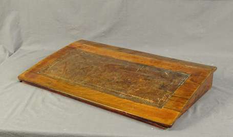 Pupitre écritoire en bois de placage foncé de 