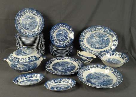 ENOCH WEDGWOOD - Partie de service de table 42 
