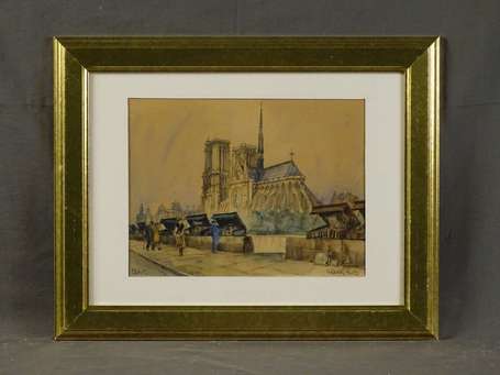 FRANK-WILL (1900-1951) - Vue de Notre Dame de 