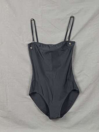 HERMES - Maillot de bain une pièce noir bustier, 