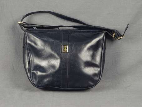 BURBERRY'S - Sac bandoulière en cuir marine. Bel 