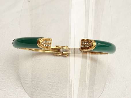 Bracelet demi-jonc en or jaune 18K (750°/00) et 