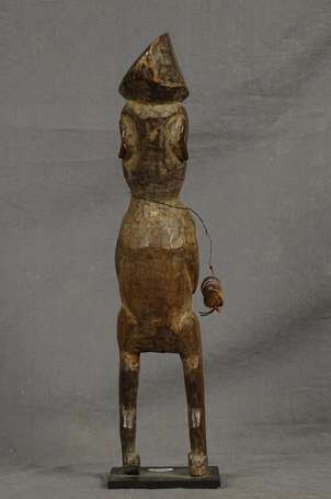 Grande et ancienne statuette votive féminine en 