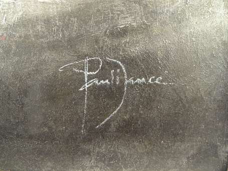 DAUCE PAUL 1934-2003 COMPOSITION Gouache, signée 