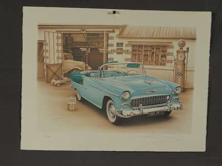 BRUERE francois Xxé S. Chevrolet. Lithographie 