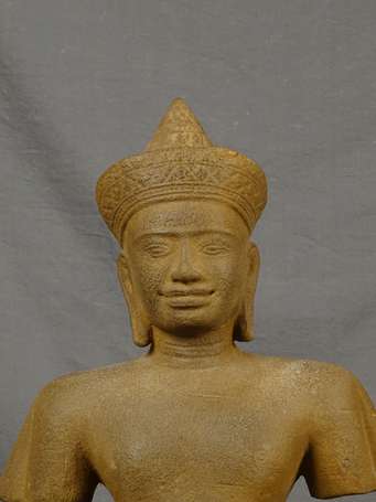 CAMBODGE - Vishnu. Statuette Khmère dans le style 