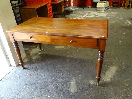 Table bureau acajou