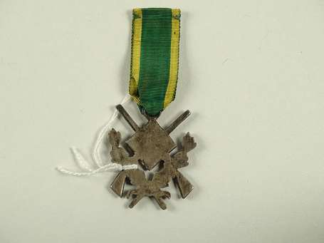 Mil - Médaille société des volontaires, diam 3,5