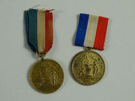 Mil - Deux médailles des conféderations des 