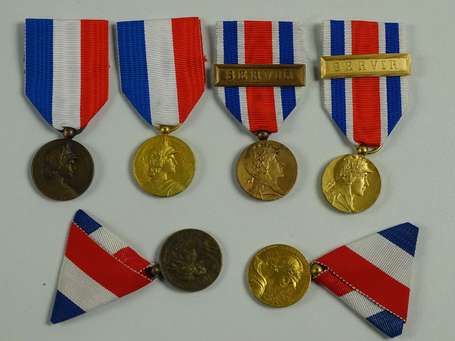 Mil - 6 médailles sous officiers de reserve