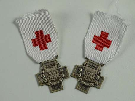 Mil - Croix rouge - 2 SBM ruban postérieur